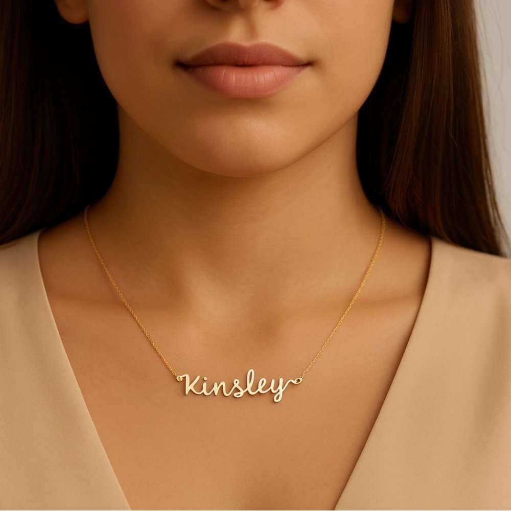 Gold Personalized Name Necklace